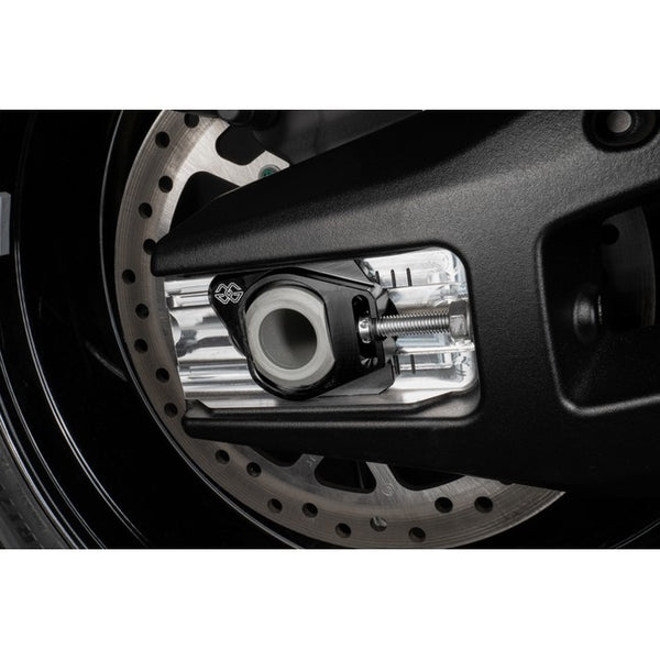 Gilles AXB chain adjuster fitted to a motorcycle