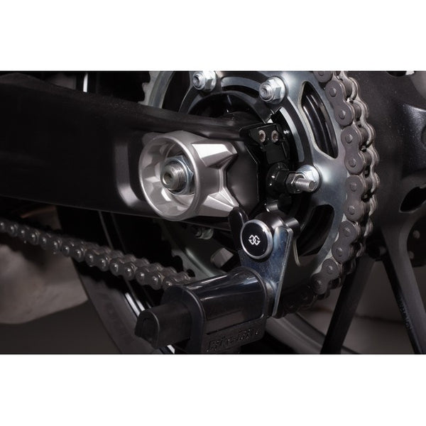 Gilles AXB chain adjuster fitted to a motorcycle