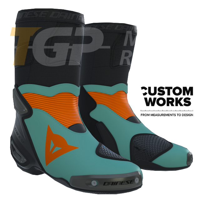 Dainese Axial 2 Racing and Road Motorcycle Boots | Men | Fuxia / Viola / Fluogelb | Custom Works