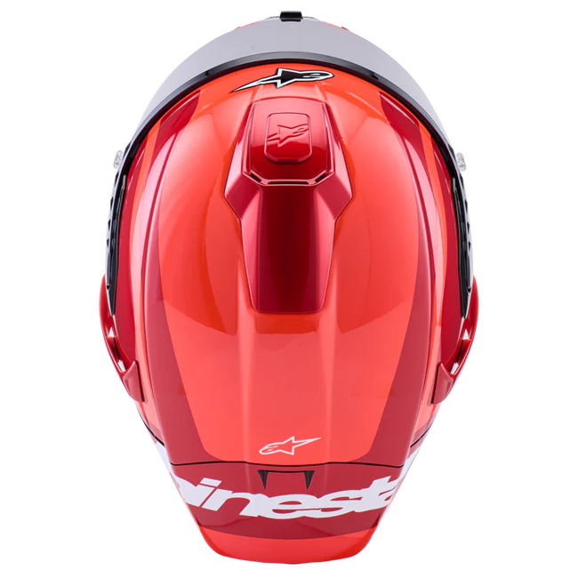Alpinestars Supertech R10 full-face helmet in Arius Double Red Glossy finish