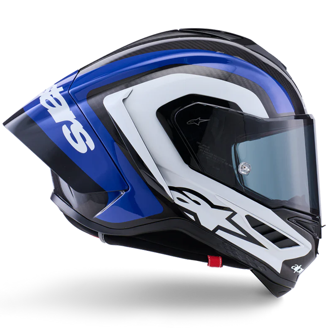 Alpinestars Supertech R10 full-face helmet in Arius Blue Gloss finish
