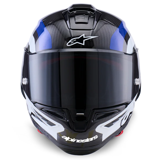 Alpinestars Supertech R10 full-face helmet in Arius Blue Gloss finish