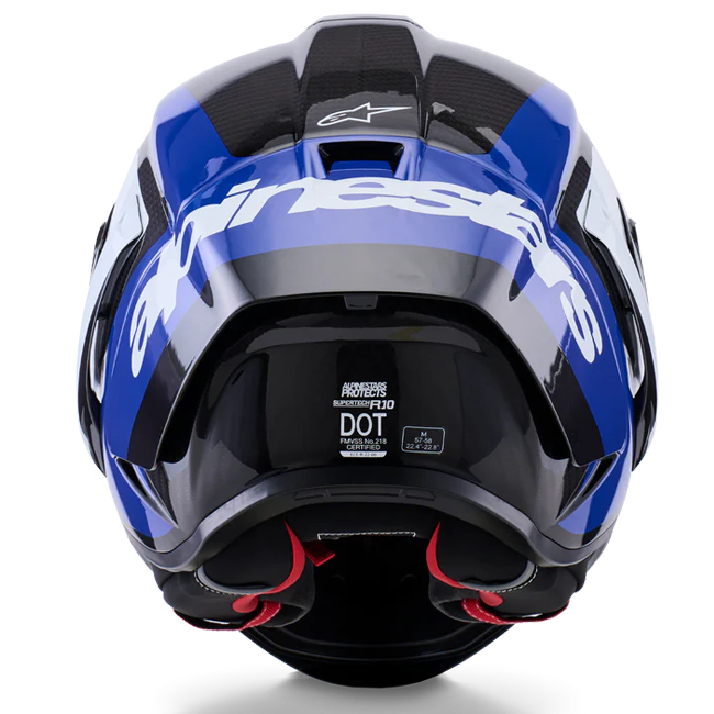 Alpinestars Supertech R10 full-face helmet in Arius Blue Gloss finish