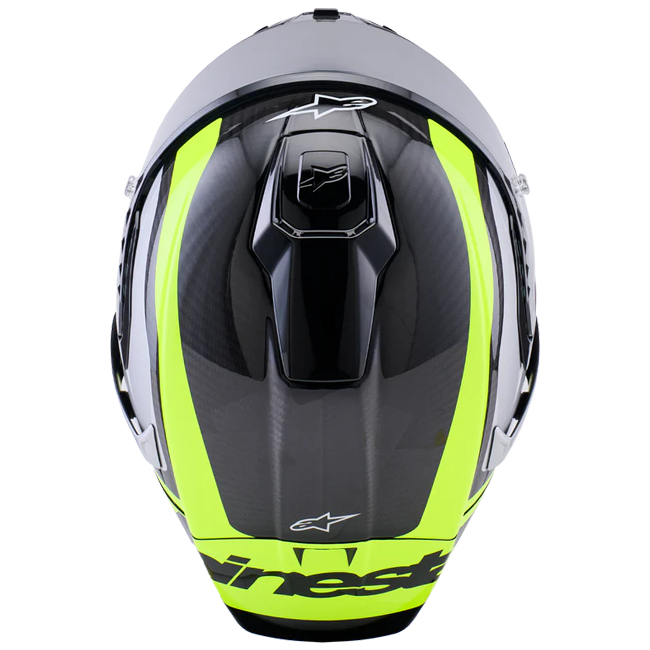 Alpinestars Supertech R10 full-face helmet in Arius Yellow Fluo Gloss finish