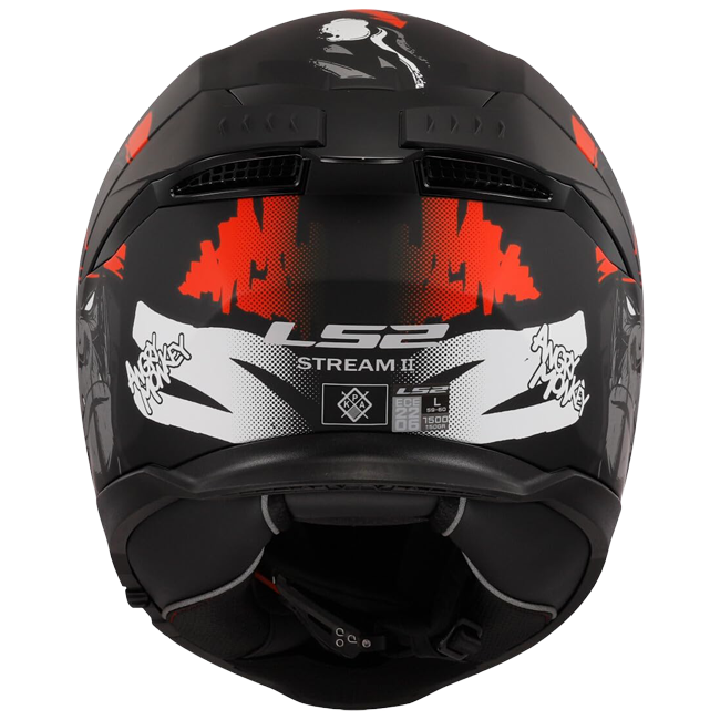 LS2 FF808 Stream II Helm – Angry Monkey Black/Red