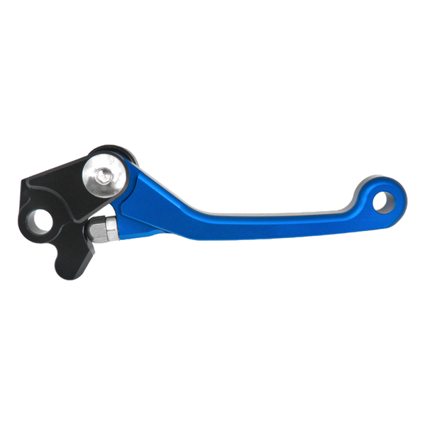 Accossato off-road folding brake lever B8206 with blue blade for TM Racing EN 250 2T (2001-2019)