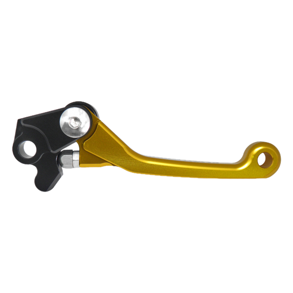 Accossato off-road folding brake lever B8206 with gold blade for Beta RR 390 4T (2015-2022)