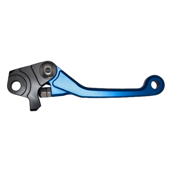 Accossato off-road folding brake lever B8265 with blue blade for Yamaha YZ250X (2016-2022)