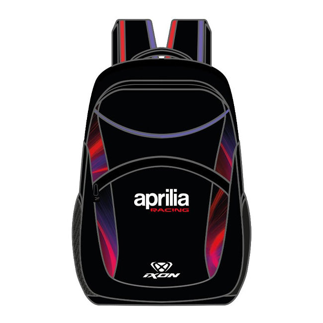 IXON BACK APRILIA 26 Aprilia Racing Team replica backpack in black and fluo red