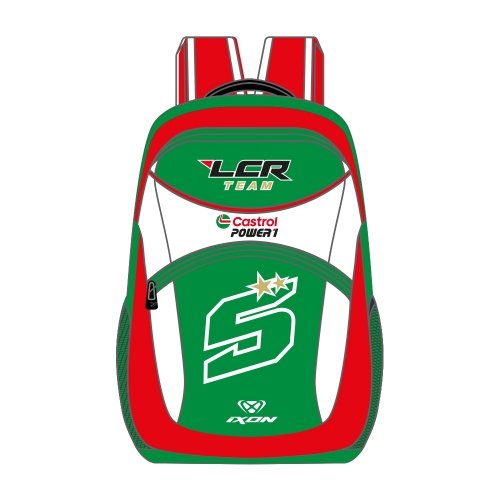 IXON BACK DUAL ZL 26 Johann Zarco #5 2026 backpack in green, white and red