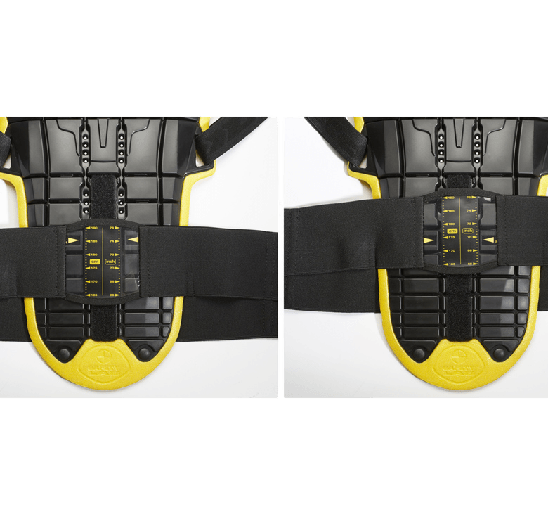 Spidi Back Warrior Evo back protector in black and yellow