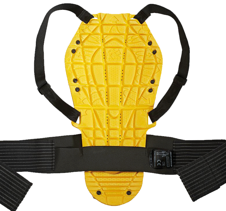 Spidi Back Warrior Evo back protector in black and yellow