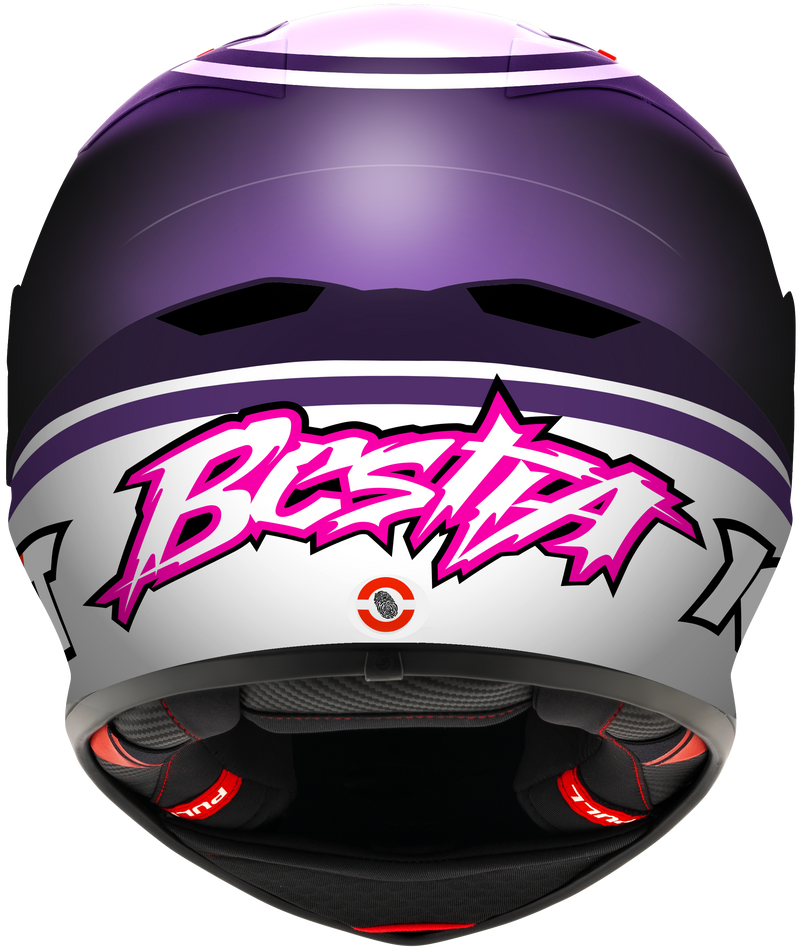 KYT KX-1 Race GP full-face helmet in Enea Bastianini Replica 2024 gloss livery