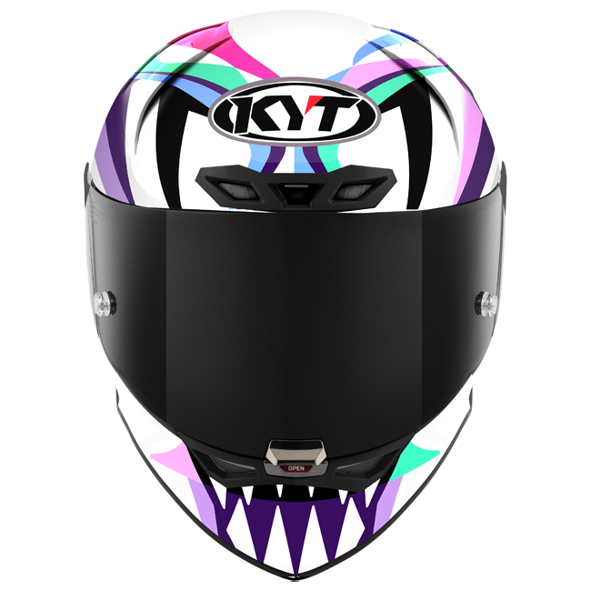 KYT KX-1 Race GP full-face helmet in Enea Bastianini Replica 2024 gloss livery
