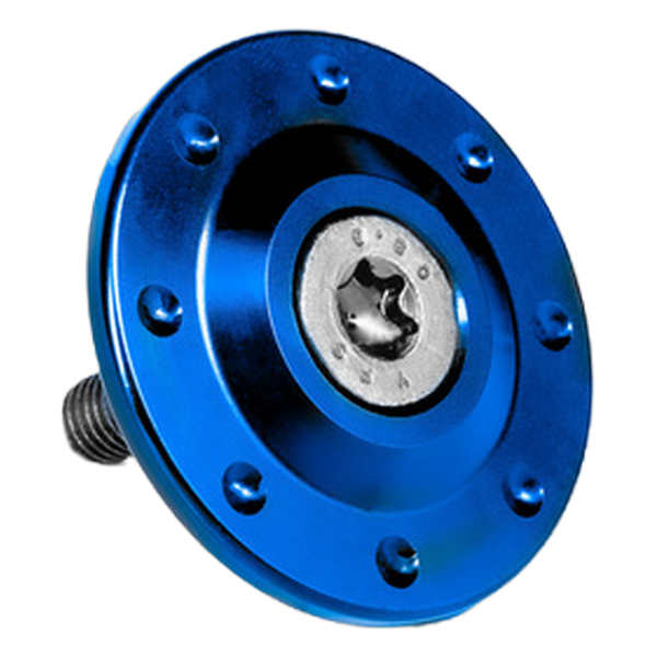 Gilles BL-15 exhaust bracket cover for BMW R NINET RACER, blue