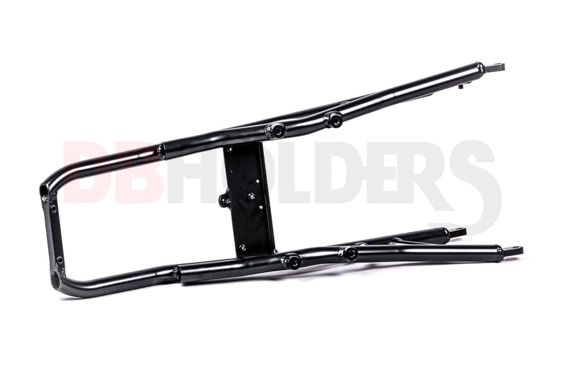 DB Holders aluminium subframe for BMW S1000RR K67 in black powder-coat finish