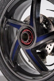BST STAR TEK carbon wheel set for BMW S1000RR K67 2019–2026 in gloss carbon finish