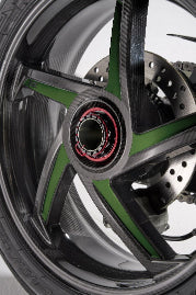 BST STAR TEK carbon wheel set for Suzuki GSX-R 1000 2017–2023 in gloss carbon finish