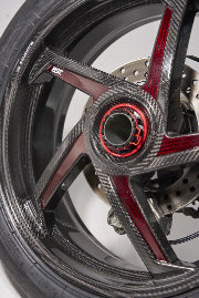 BST STAR TEK carbon wheel set for Ducati Panigale V2 955, gloss carbon finish