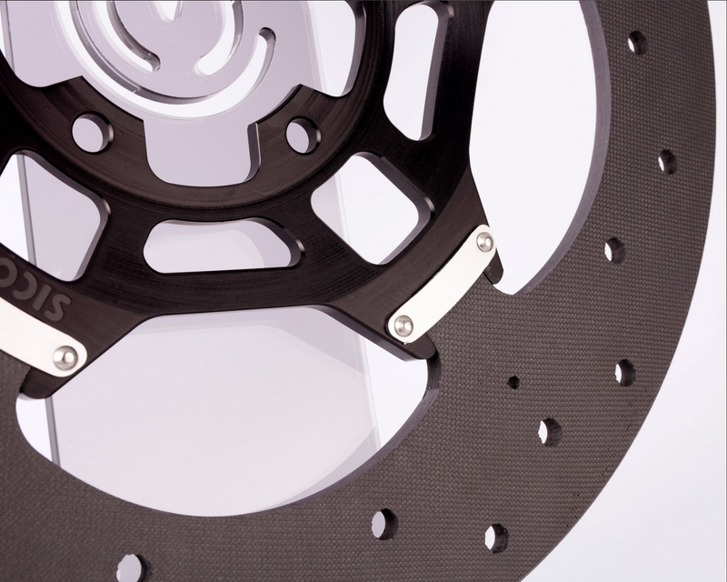 SICOM T-Drive SSP carbon ceramic front brake disc kit 330x6mm for Ducati Panigale V4/S/R 2025–2026