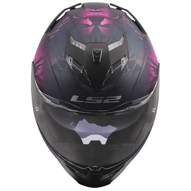 LS2 FF818 Storm III Helmet – Burst Black/Pink