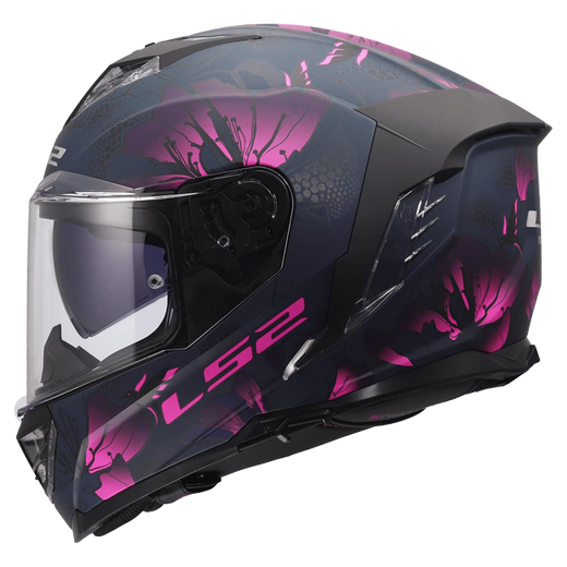 LS2 FF818 Storm III Helmet – Burst Black/Pink