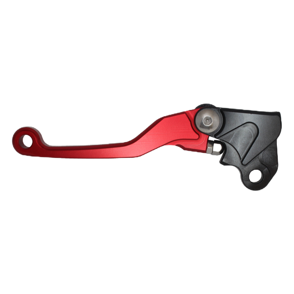 Accossato off-road folding clutch lever C7103 with red blade for Honda CRF230F (2003-2009, 2019)