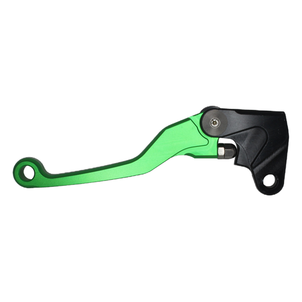 Accossato off-road folding clutch lever C7165 with green blade for Yamaha WR450F (2003-2022)