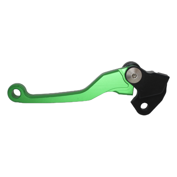 Accossato off-road folding clutch lever C7220 with green blade for Suzuki RM-Z 250 (2004, 2007-2020)