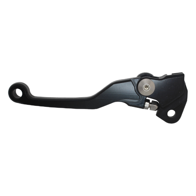 Accossato off-road folding clutch lever C7220 with black blade for Kawasaki KX100 (2001-2018)