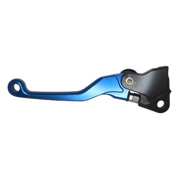 Accossato off-road folding clutch lever C7266 with blue blade for Yamaha YZ125X (2017-2022)