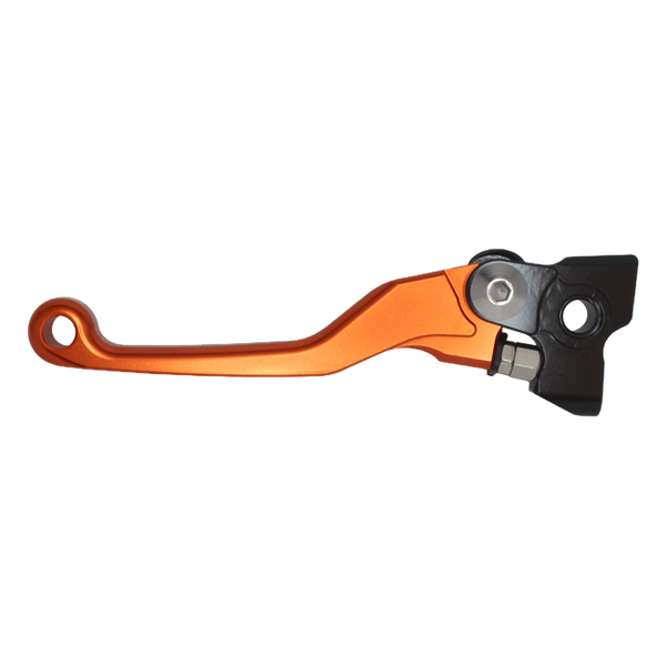 Accossato off-road folding clutch lever C7283 with orange blade for Husqvarna FE 450 (2014-2016)