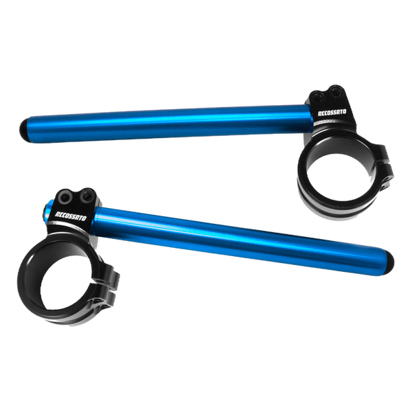 Accossato Raised Clip-On Handlebars +10 mm, 10° CP008 [Match: Tube Colour=Blue]