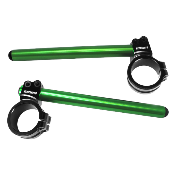 Accossato Raised Clip-On Handlebars +10 mm, 10° CP008 [Match: Tube Colour=Green]