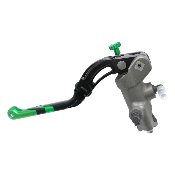 Accossato radial clutch master cylinder CY005 with green lever