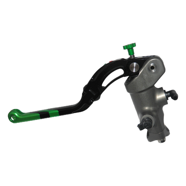 Accossato radial clutch master cylinder CY007 with green lever