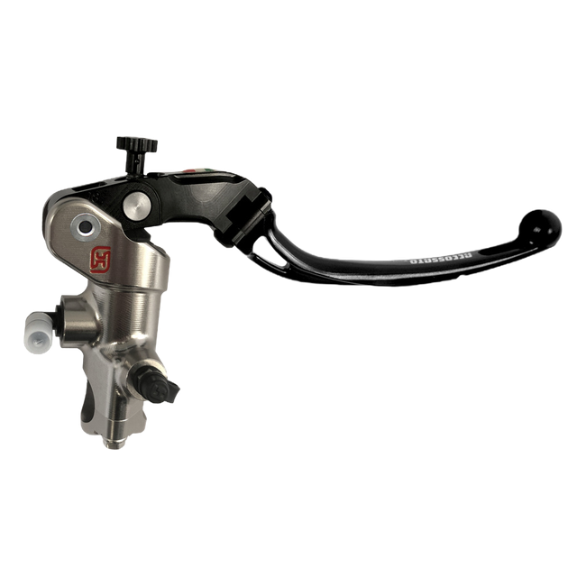 Accossato nickel-plated radial brake master cylinder CY021 with long lever