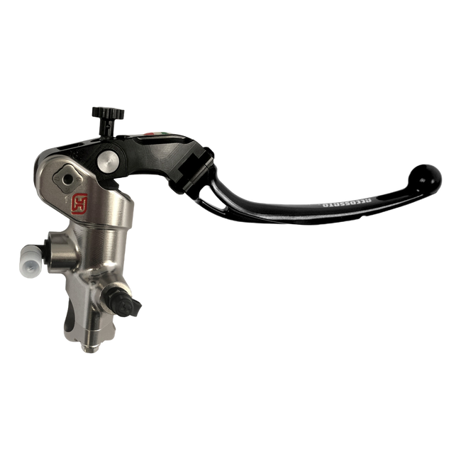 Accossato nickel-plated radial brake master cylinder CY022 with long lever