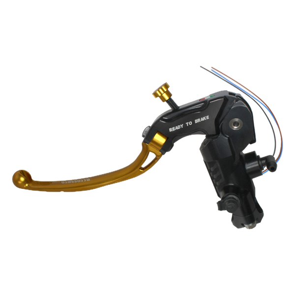 Accossato radial clutch master cylinder CY098 with gold lever