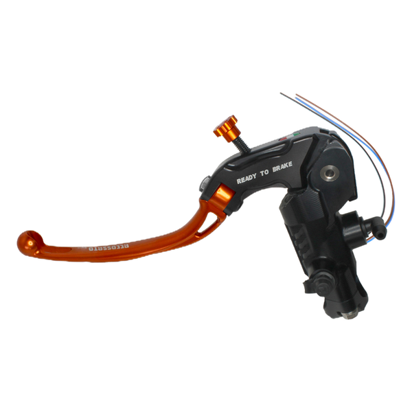 Accossato radial clutch master cylinder CY098 with orange lever