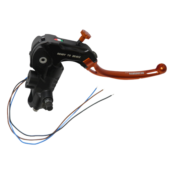 Accossato radial brake master cylinder CY111 with orange lever