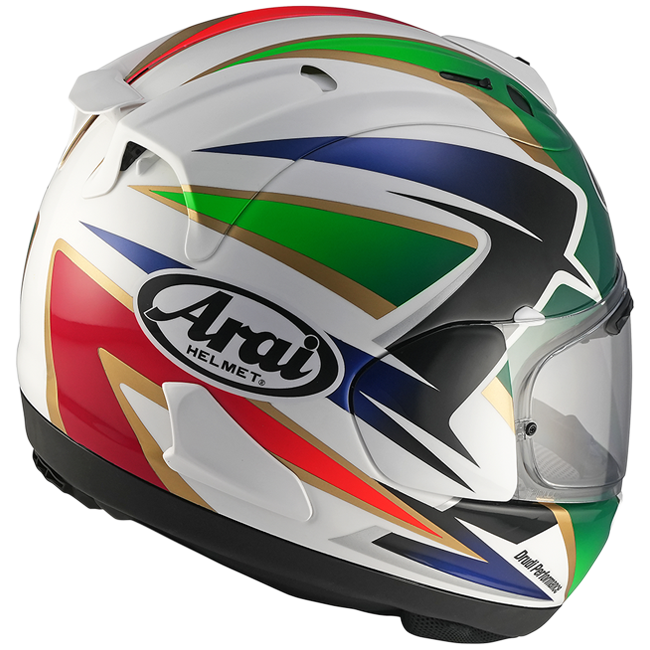 Arai RX-7V Evo helmet Luca Cadalora Restyle Replica gloss finish