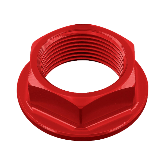 LighTech D001 front and rear axle nut for Aprilia RSV4 in anodised aluminium