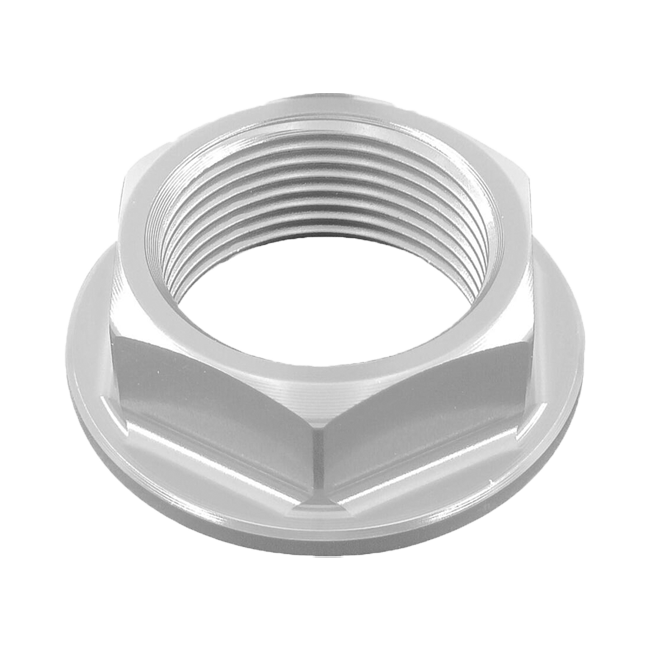 LighTech D001 front and rear axle nut for Aprilia RSV4 in anodised aluminium