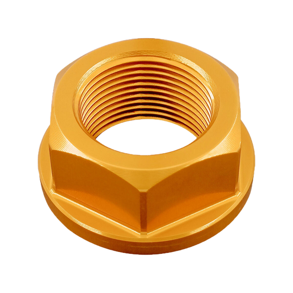 LighTech D003 rear axle nut Kawasaki ZX-10 R RR anodised aluminium