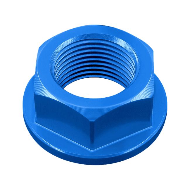 LighTech D010 swingarm axle nut for Suzuki GSX-R 600/750 – anodised Ergal 7075 aluminium