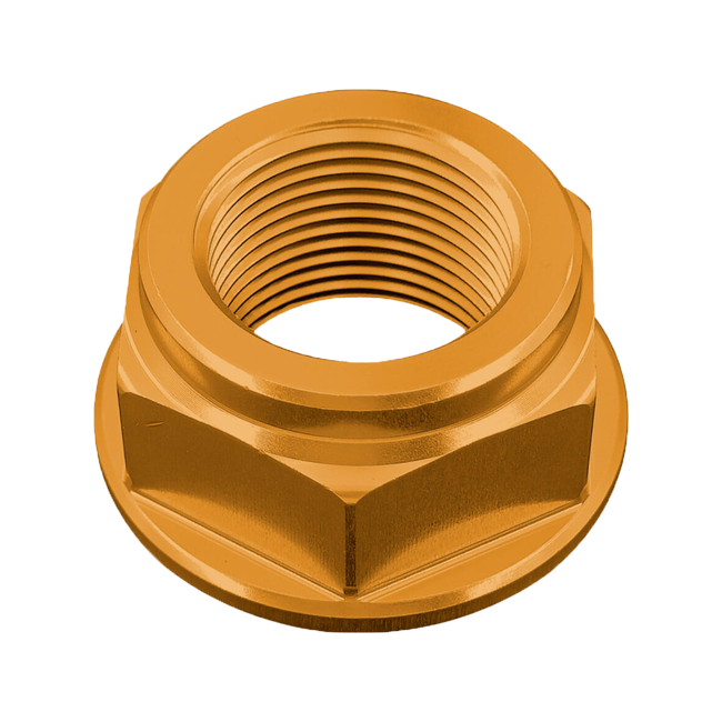 LighTech D018 swingarm axle nut for Yamaha YZF-R6 anodised aluminium