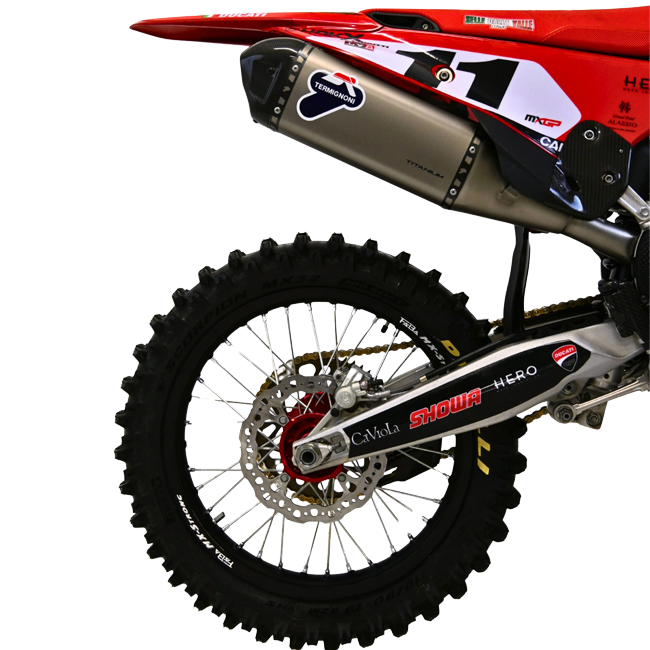 Termignoni Full Exhaust System Stainless steel / Titanium Ducati Desmo450 MX (2025-2026) – D24309400ITC