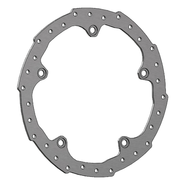 Accossato floating front brake disc DK234 with black carrier for Suzuki GSX-R125 (2017-2021)
