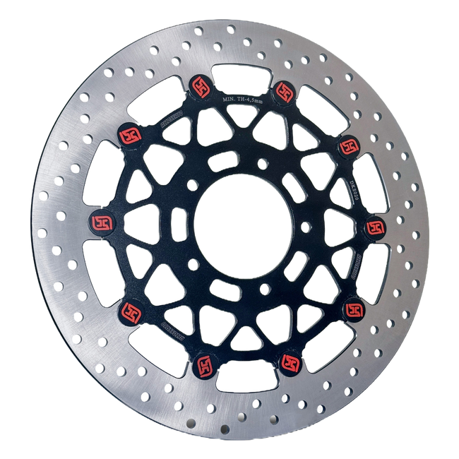 Accossato floating front brake disc DKS020 with black carrier for MV Agusta BRUTALE 1090 (2010-2015)